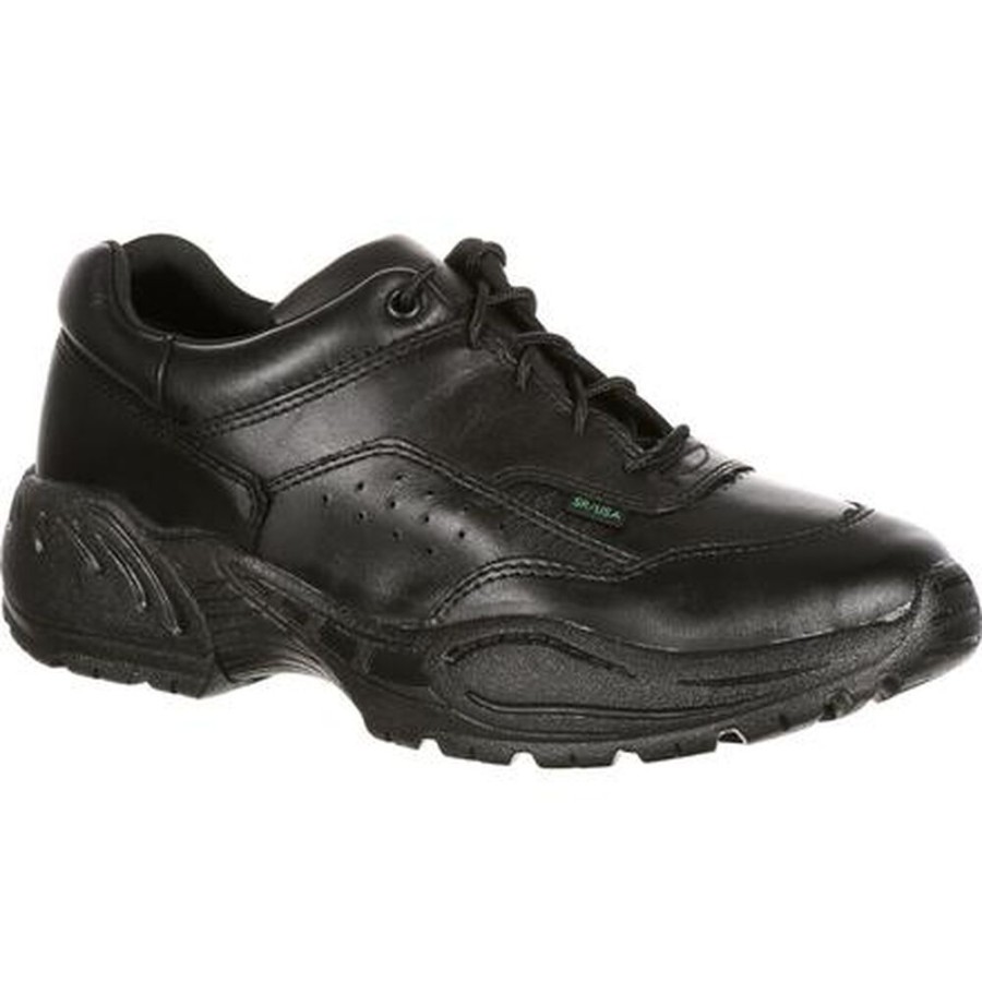 Men Rocky Boots Public Service | Rocky 911 Athletic Oxford Public Service Shoes Black