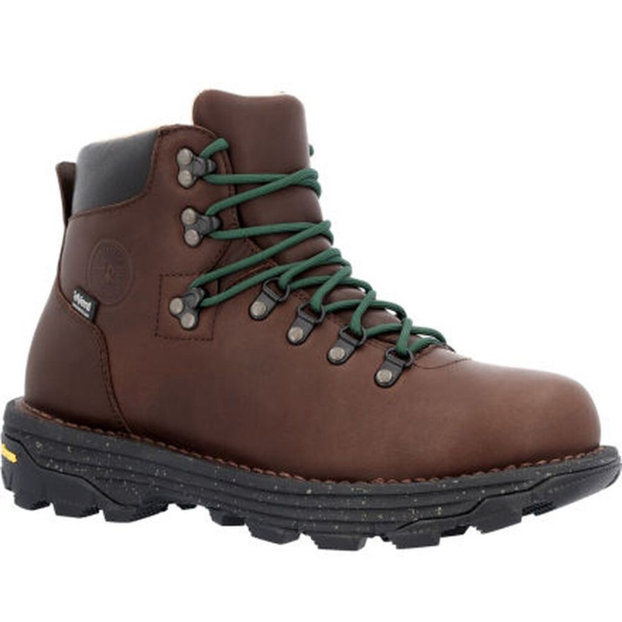 Men Rocky Boots Outdoor | Rocky Rampage Lace-Up Waterproof Hiking Boot Brown