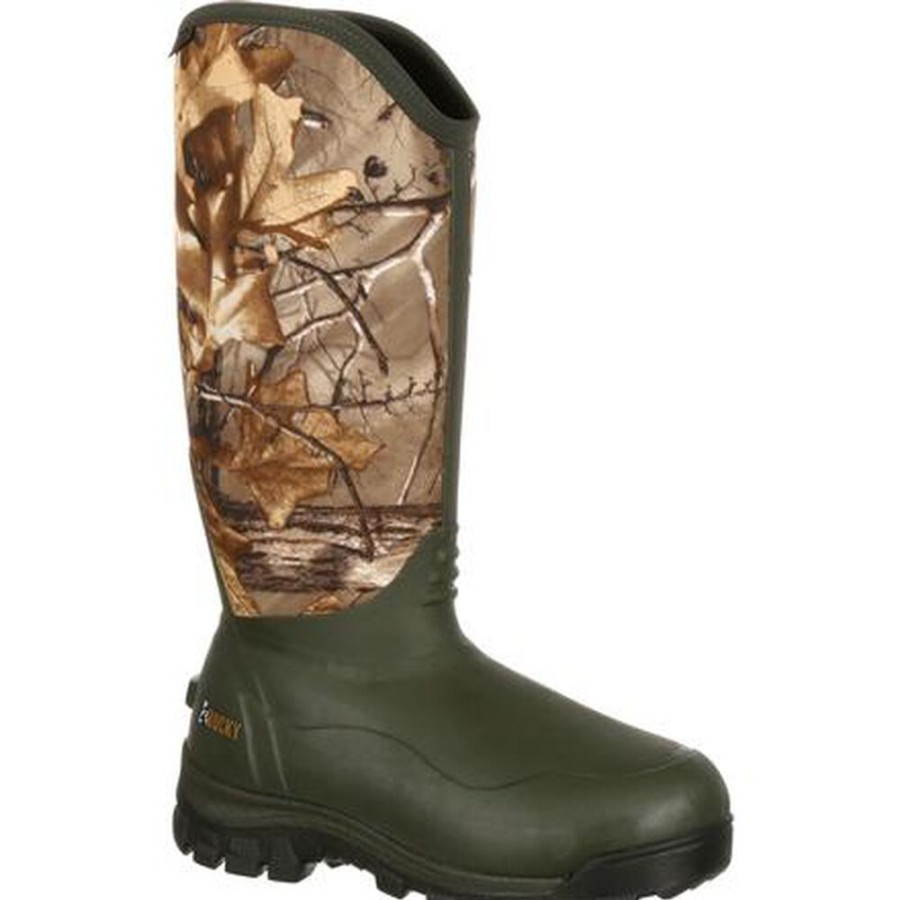 Men Rocky Boots Outdoor | Rocky Core Neoprene Waterproof 1000G Insulated Outdoor Boot Realtree Xtra