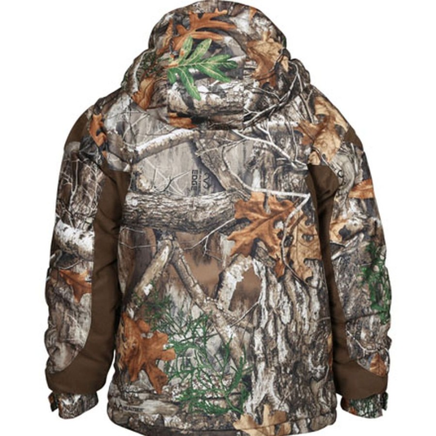 Kids Rocky Boots Jackets | Rocky Junior Prohunter Waterproof Insulated Hooded Jacket Realtree Edge