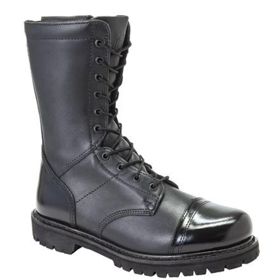 Women Rocky Boots Public Service | Rocky Women'S Side Zipper Jump Boot Black