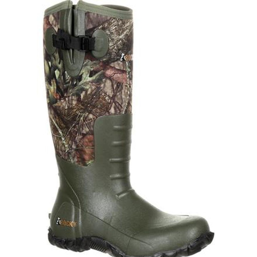 Men Rocky Boots Outdoor | Rocky Core Rubber Waterproof Outdoor Boot Mossy Oak Break Up Country