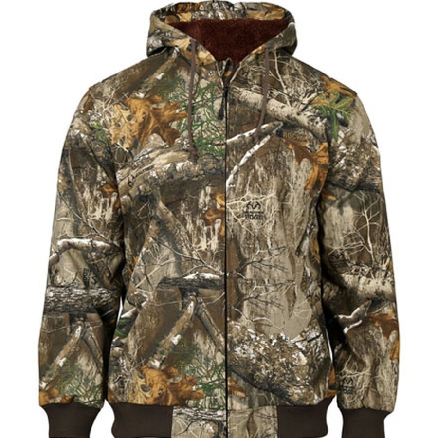 Men Rocky Boots Jackets | Rocky Prohunter Chore Coat Realtree Edge