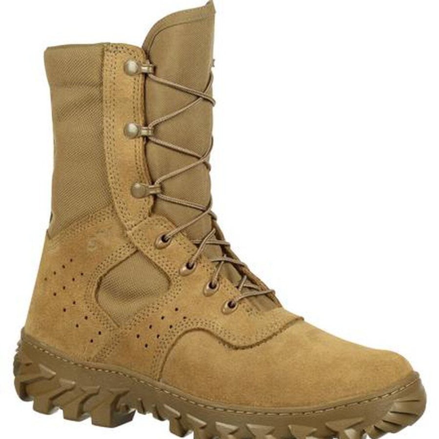 Men Rocky Boots Public Service | Rocky S2V Enhanced Jungle Puncture Resistant Boot Coyote Brown