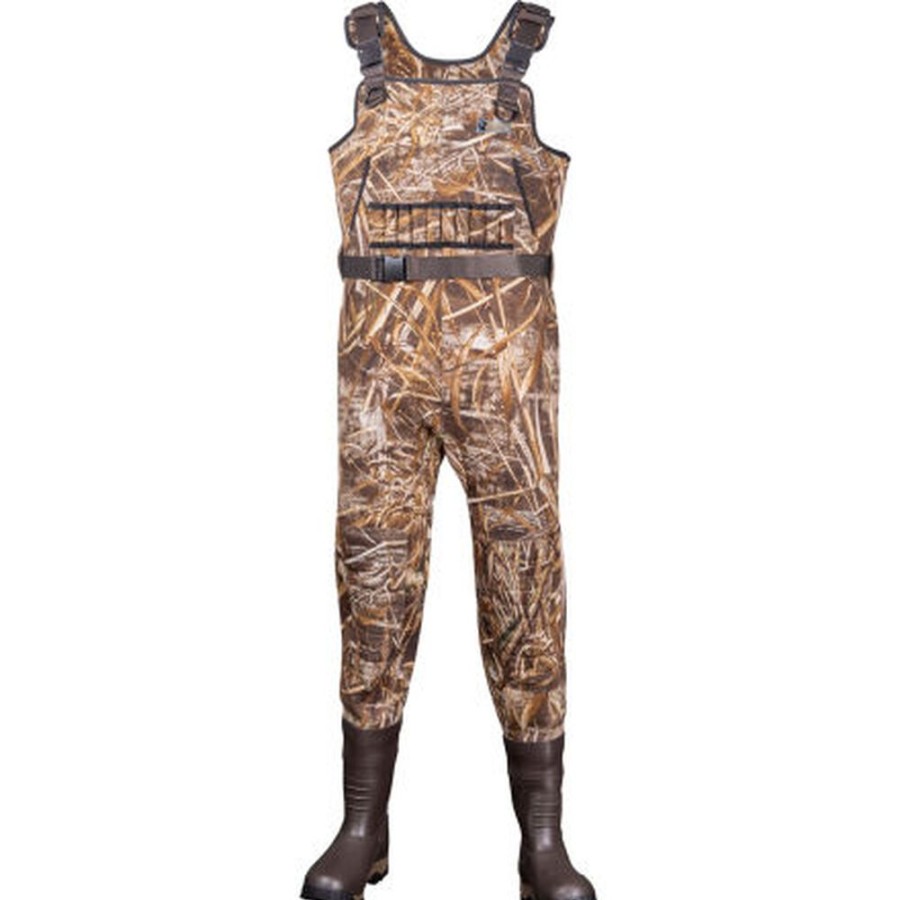 Men Rocky Boots Outdoor | Rocky Waterfowl Best Wader Worn Saddle And Denim Blue