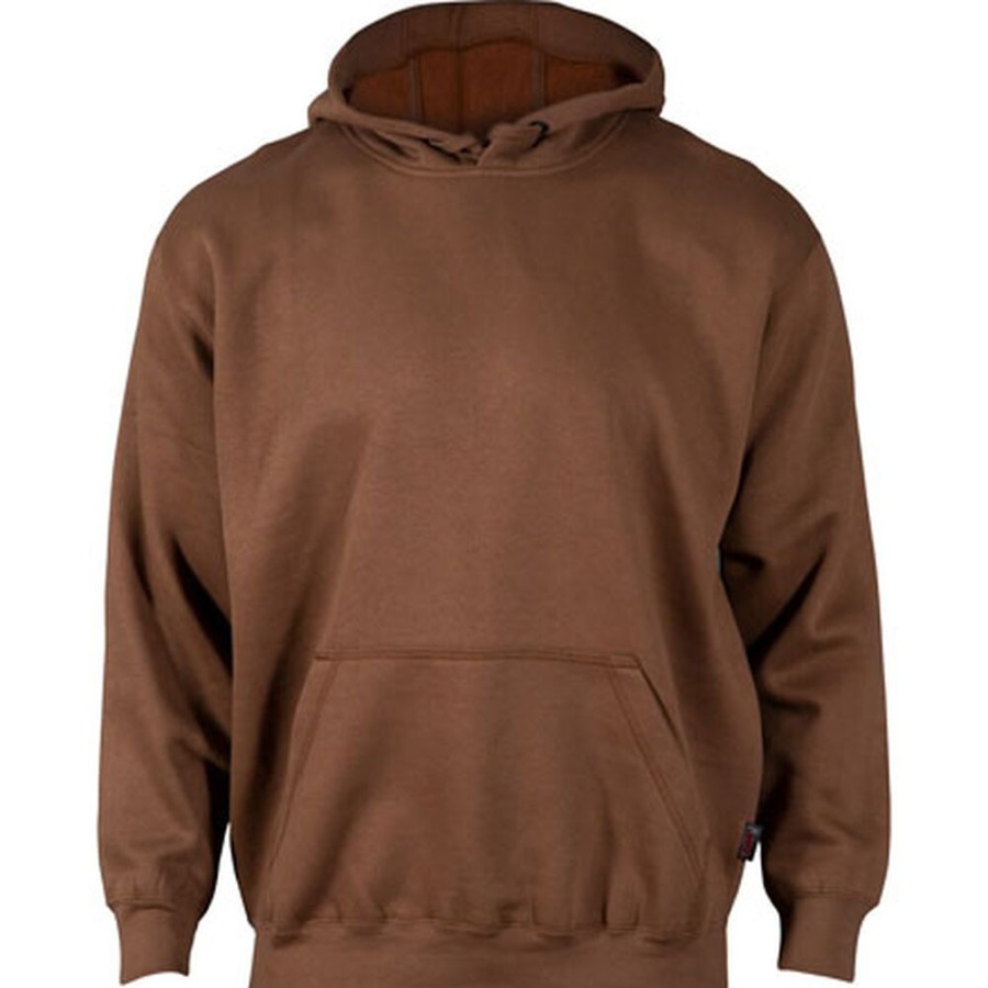 Men Rocky Boots Jackets | Rocky Worksmart Hooded Sweatshirt Brown